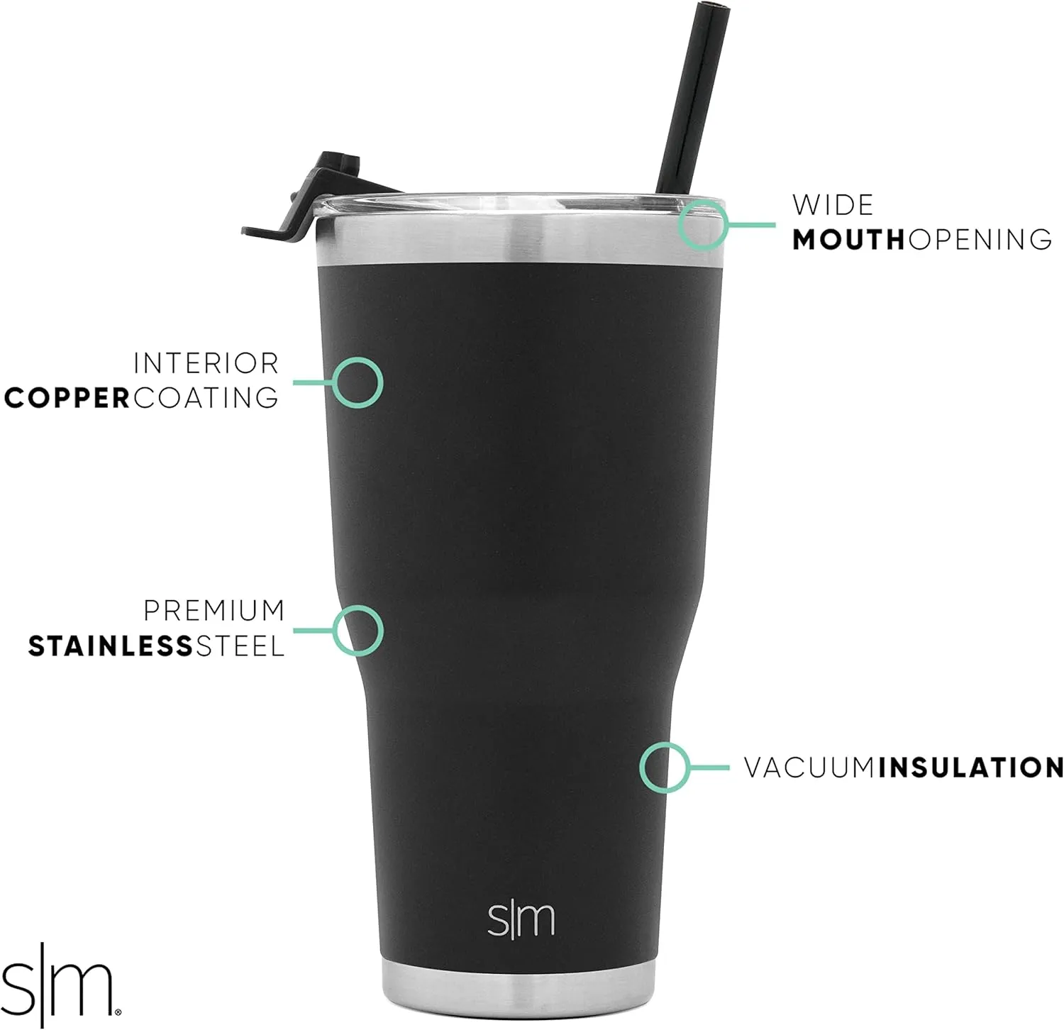 Simple Modern Officially Licensed Collegiate Alabama State Hornets Tumbler with Straw and Flip Lid | Insulated Stainless Steel 30oz Thermos | Cruiser Collection | Alabama State University