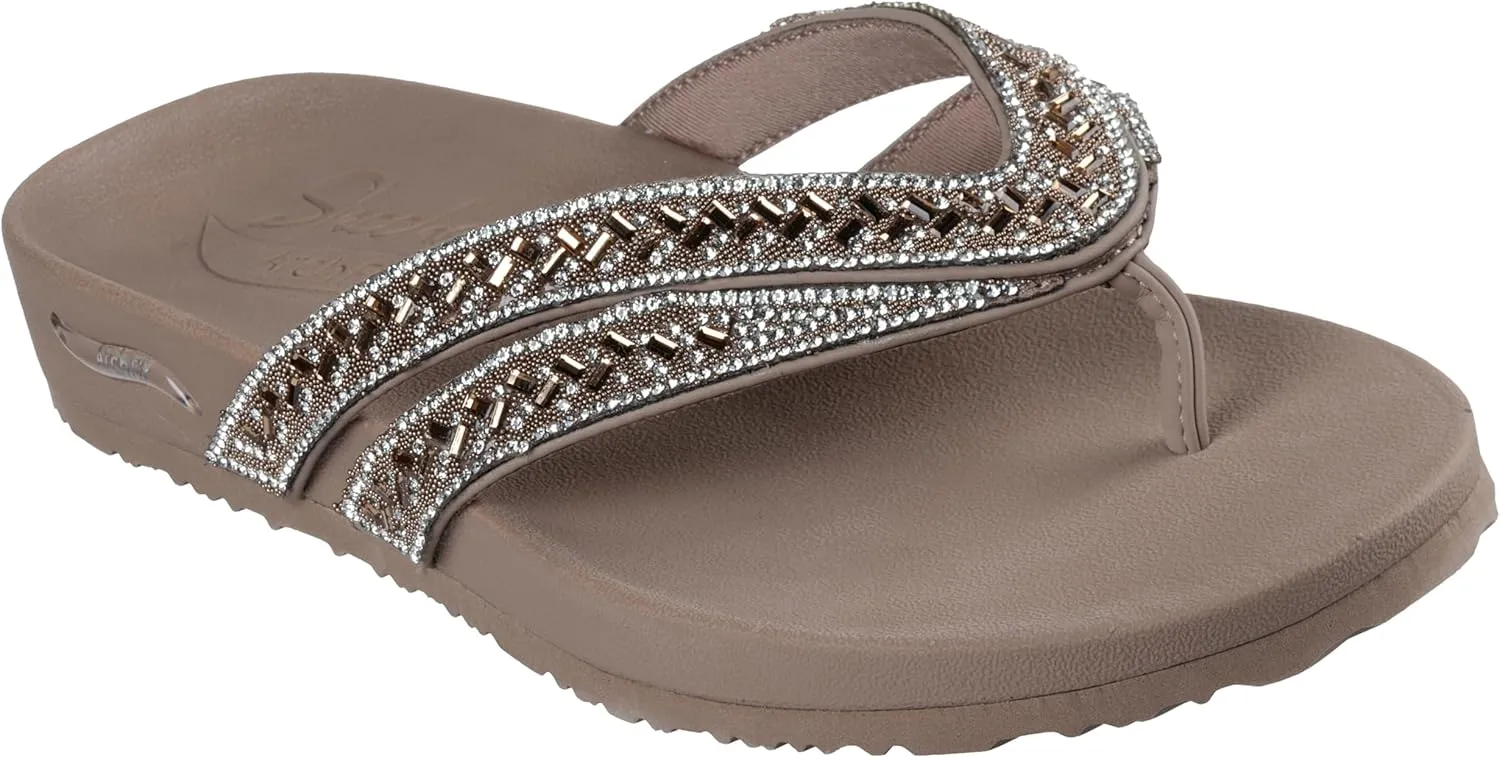 Skechers Women's Arch Fit Meditation-True Gem Flip-Flop