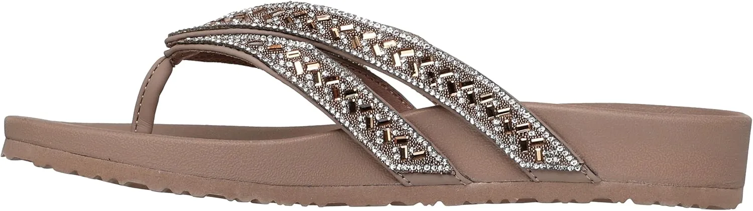 Skechers Women's Arch Fit Meditation-True Gem Flip-Flop