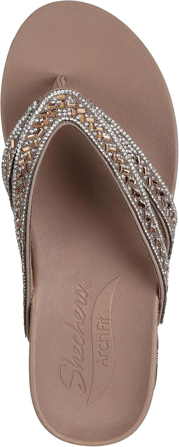 Skechers Women's Arch Fit Meditation-True Gem Flip-Flop