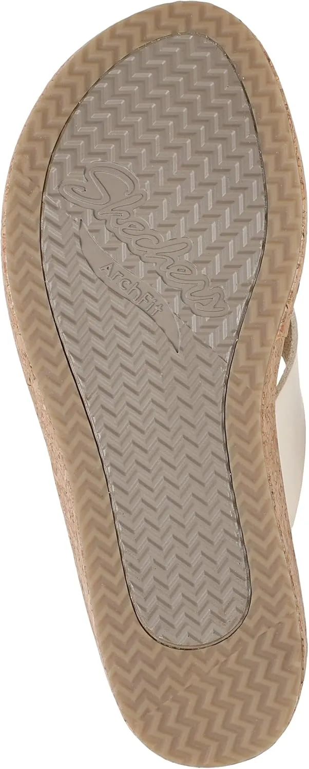 Skechers Women's Archfit Beverlee-Rare Blossom Flip-Flop