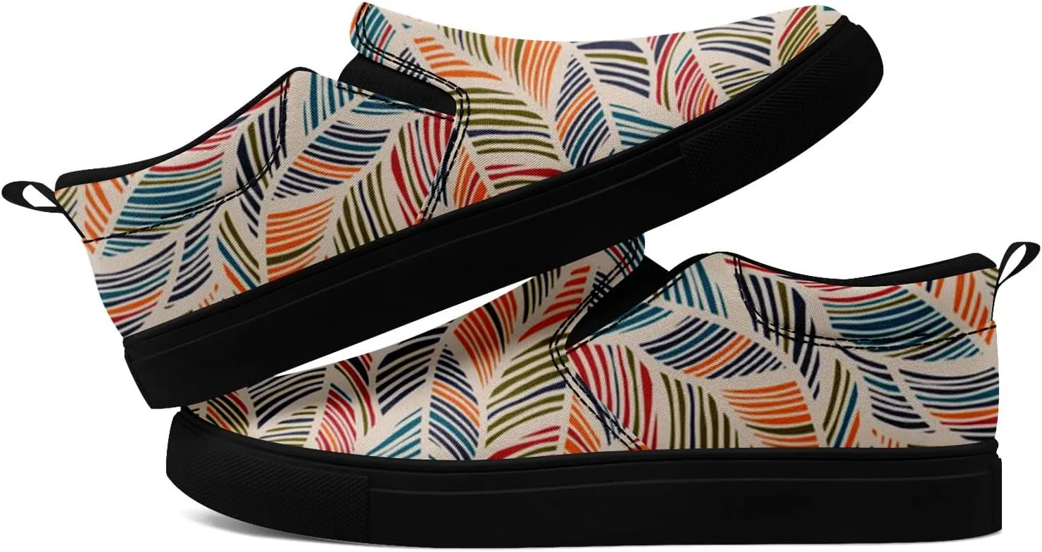 Slip on Shoes for Men Women Canvas Sneakers Loafers Classic Low Top Casual Shoes