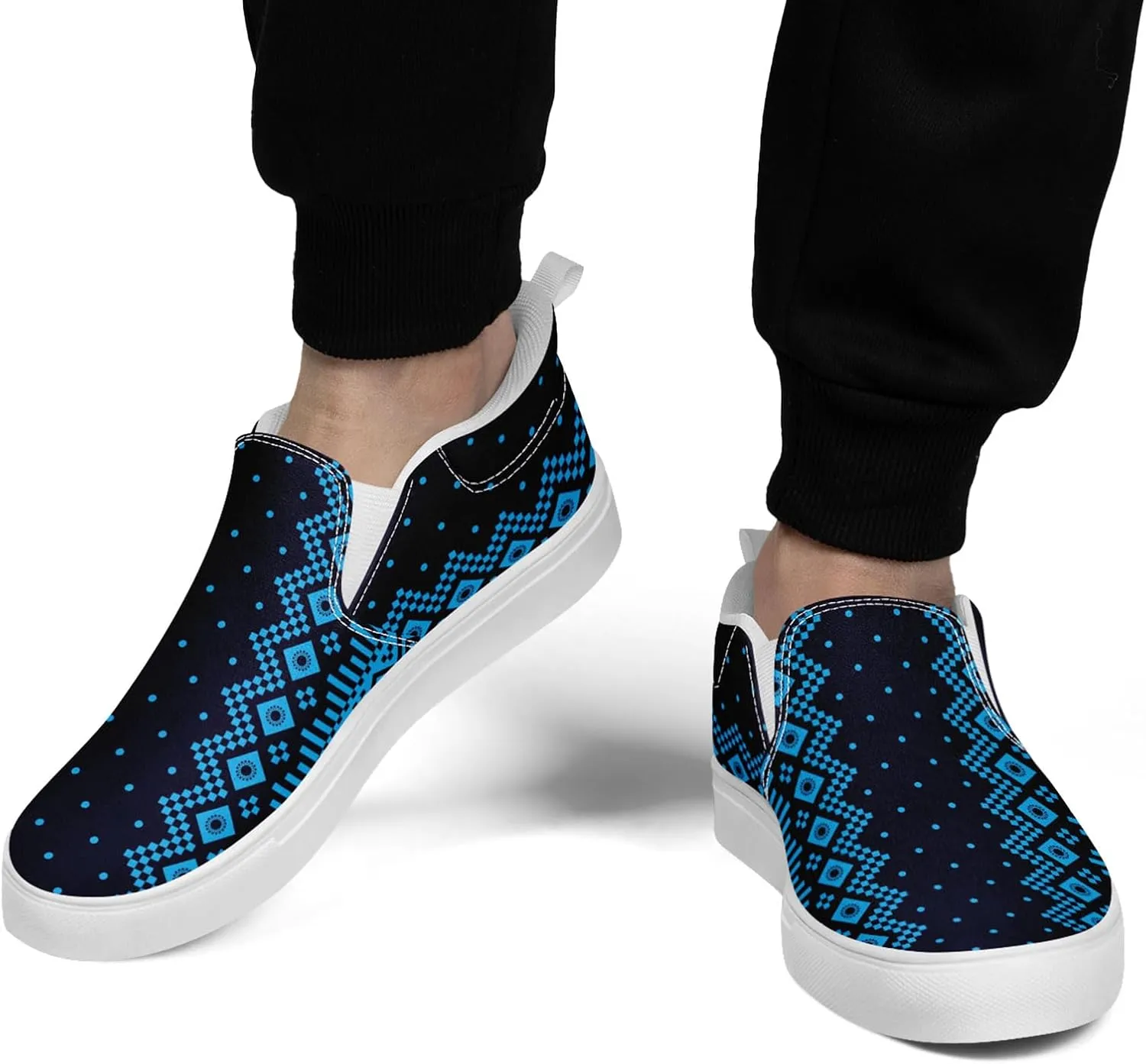 Slip on Shoes for Men Women Canvas Sneakers Loafers Classic Low Top Casual Shoes