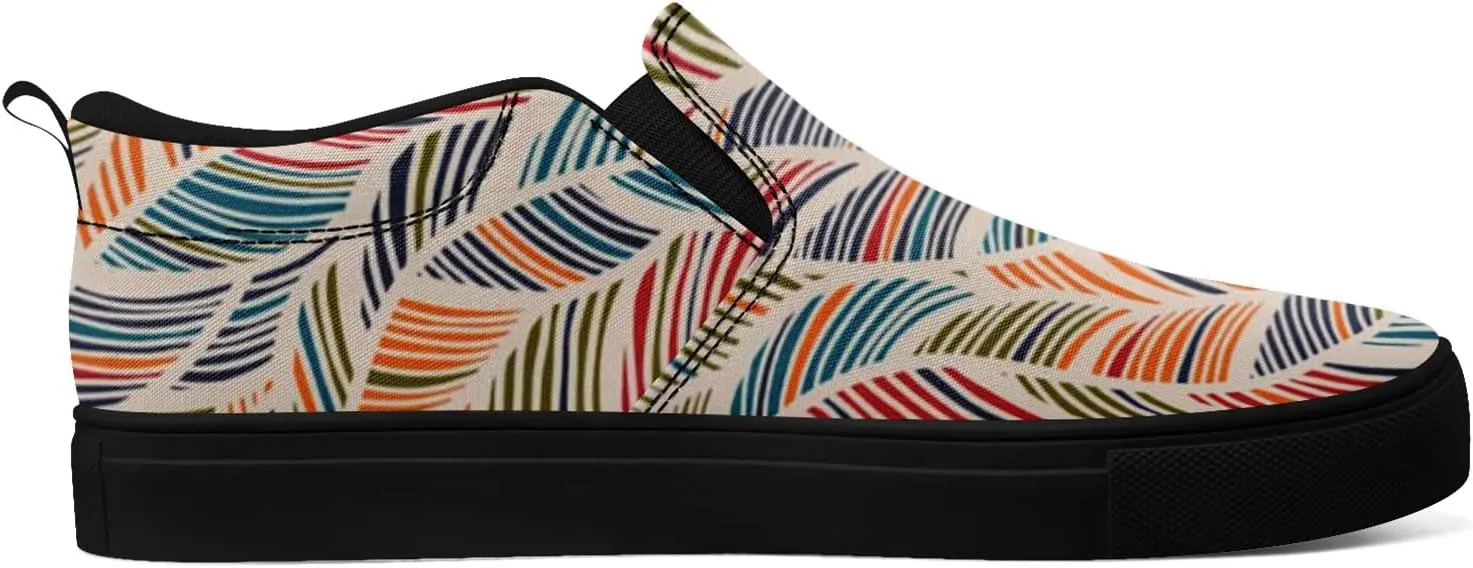 Slip on Shoes for Men Women Canvas Sneakers Loafers Classic Low Top Casual Shoes
