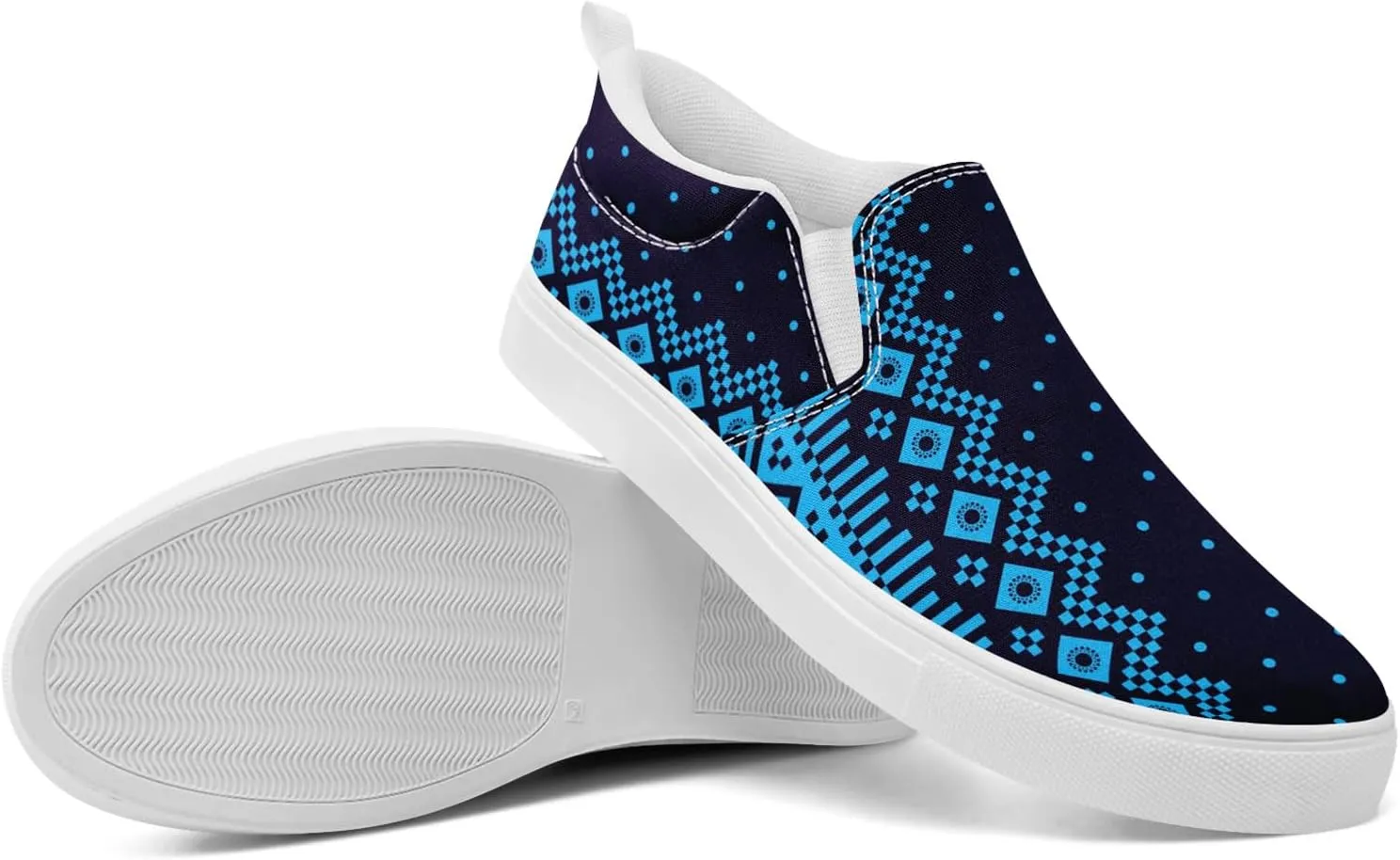 Slip on Shoes for Men Women Canvas Sneakers Loafers Classic Low Top Casual Shoes