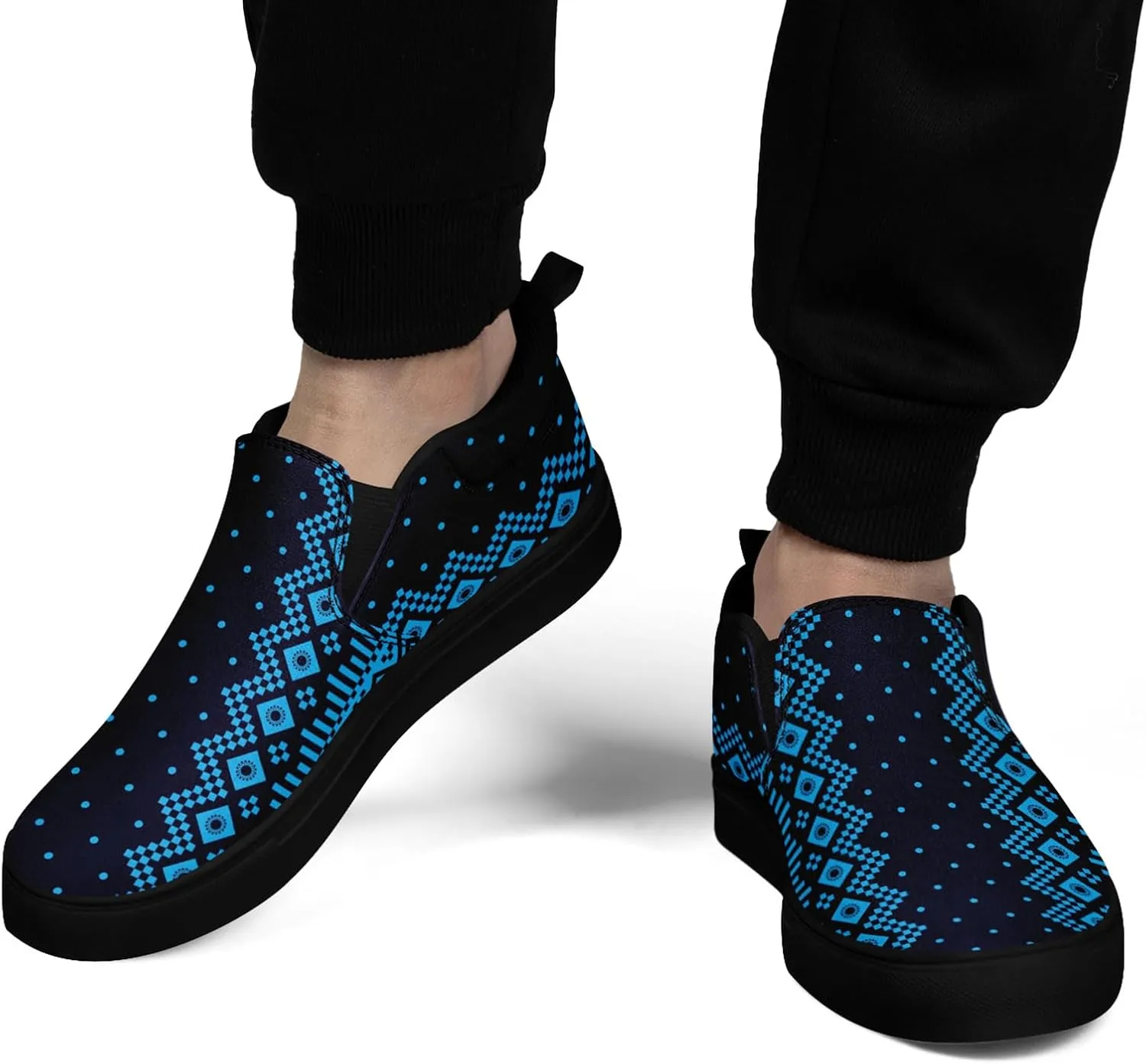 Slip on Shoes for Men Women Canvas Sneakers Loafers Classic Low Top Casual Shoes