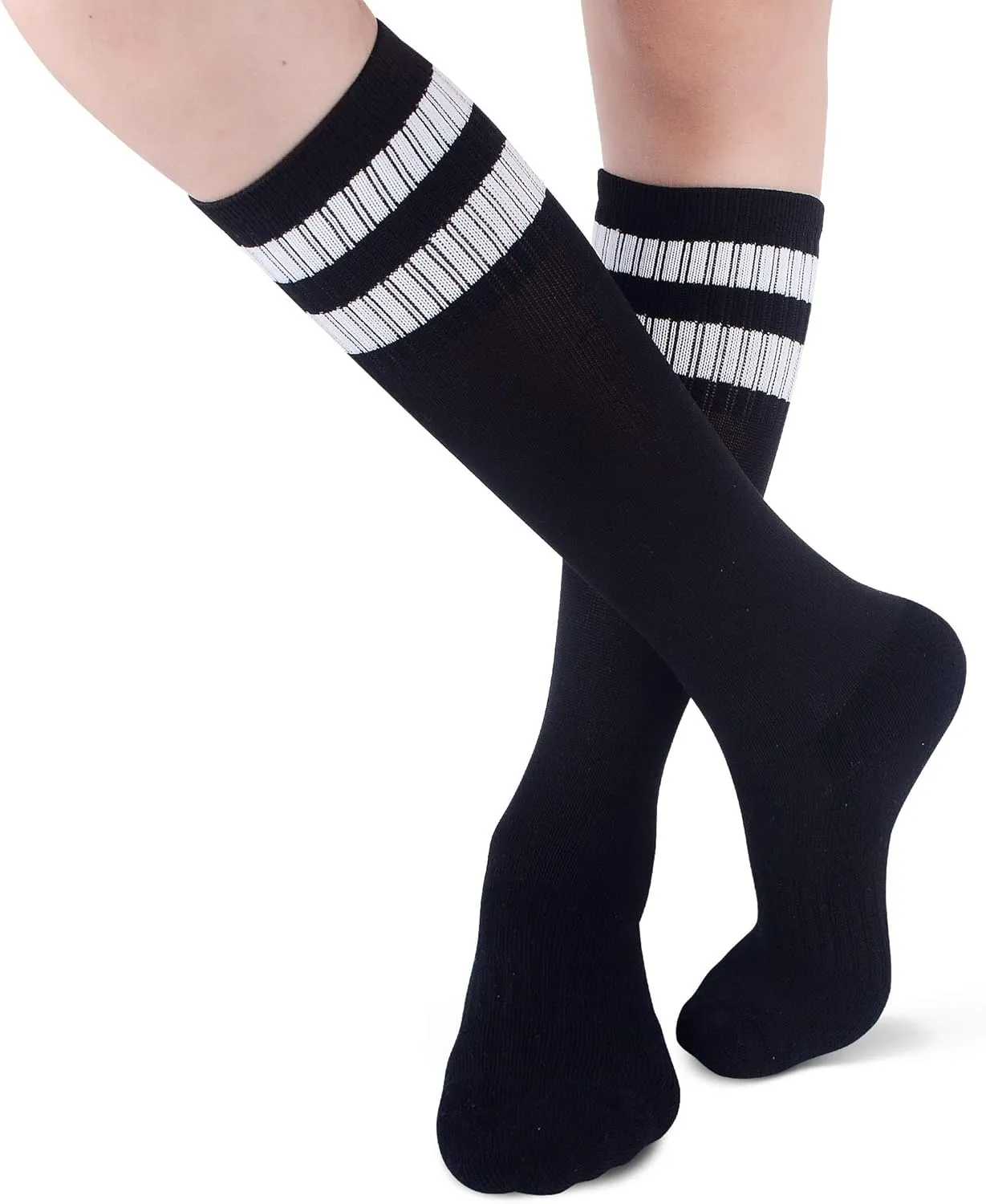 Soccer Softball Baseball Football Socks for Youth Kids Boys and Girls Ages 4 to 16 Knee High Sport Athletic Socks