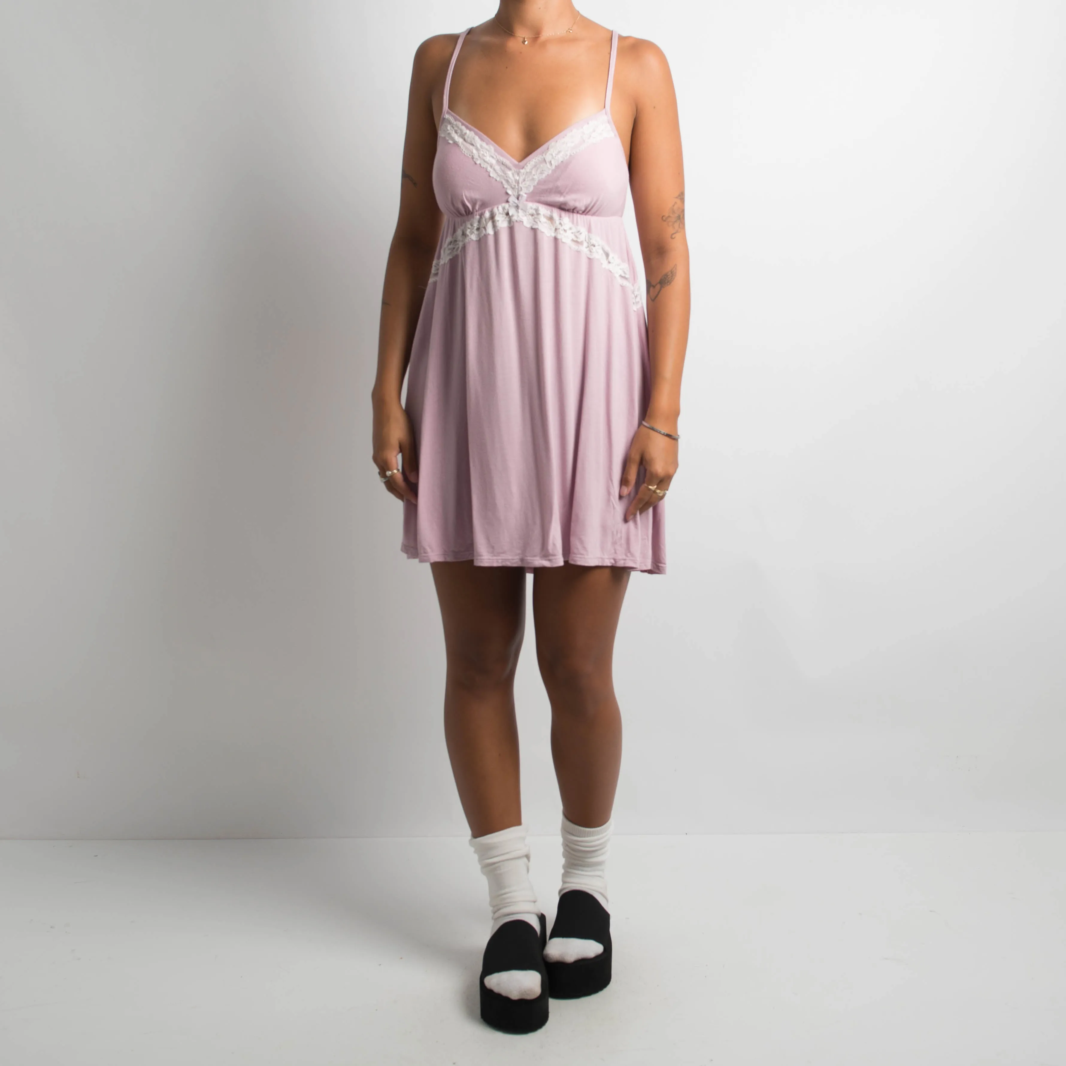 SOFT PINK BABYDOLL CHEMISE