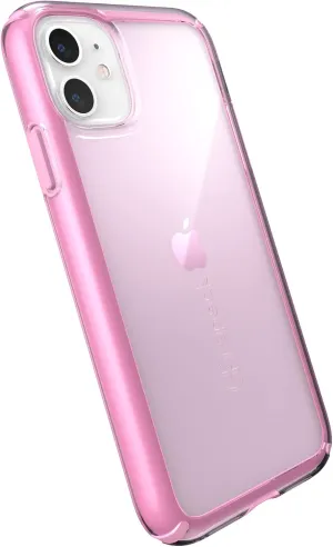 Speck iPhone 11 Case - Drop Protection, Shock-Absorbent Fits iPhone XR Case & iPhone 11 - Dual Layer Design, with Rubber Sheild & Slim Design - Pink Tint, Forever Pink GemShell