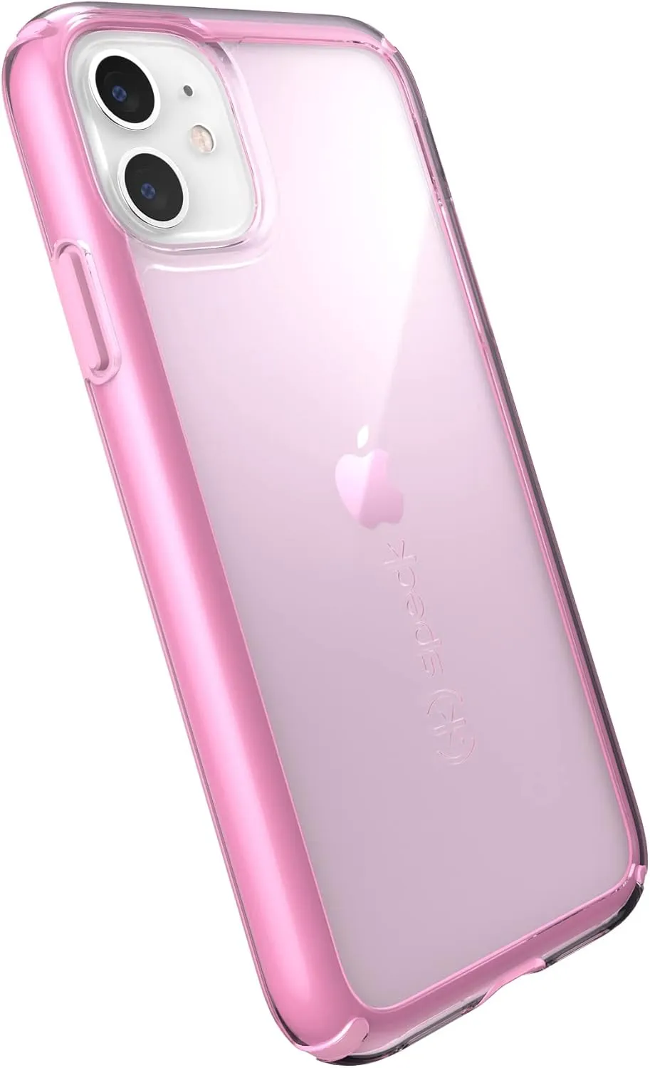 Speck iPhone 11 Case - Drop Protection, Shock-Absorbent Fits iPhone XR Case & iPhone 11 - Dual Layer Design, with Rubber Sheild & Slim Design - Pink Tint, Forever Pink GemShell
