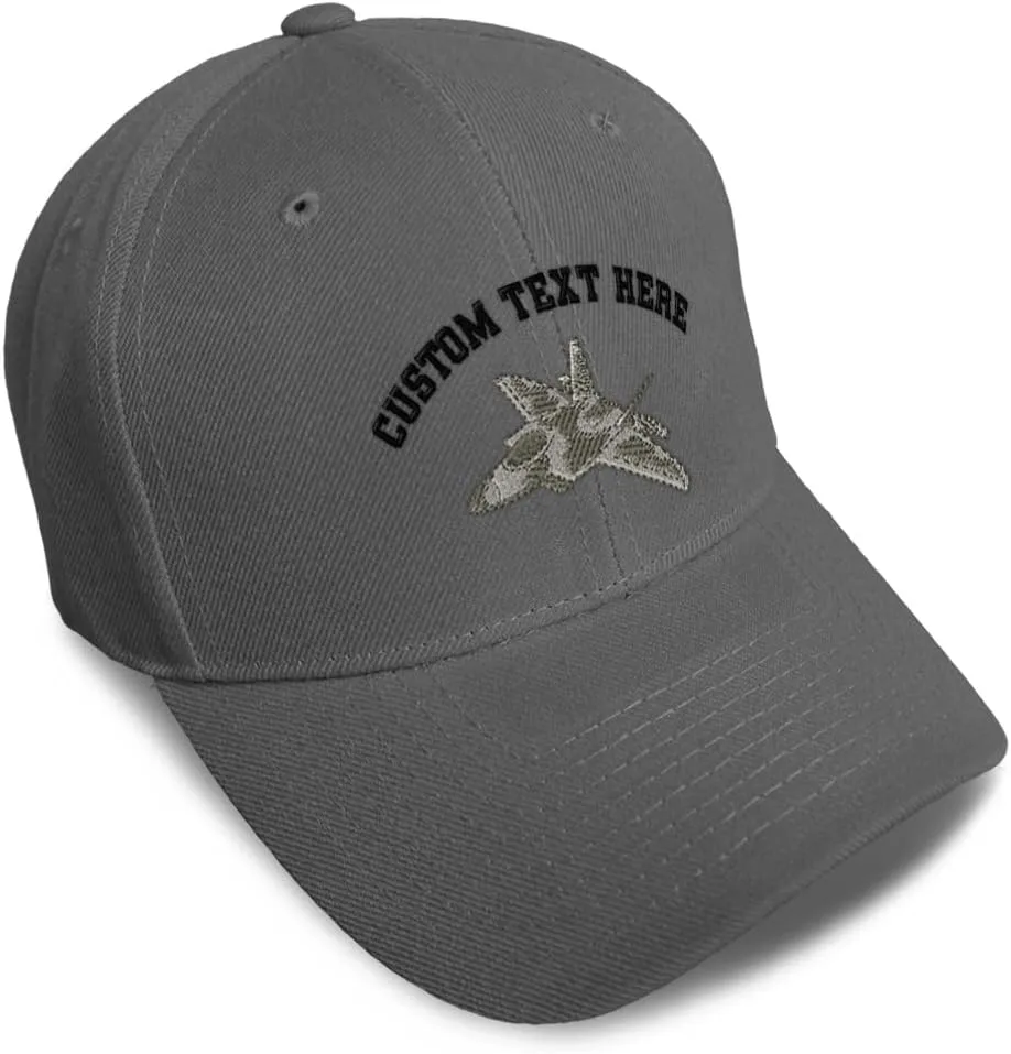 Speedy Pros Baseball Caps for Men & Women Embroidered F-22 Raptor Embroidery Ladies & Men Baseball Hats Acrylic