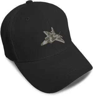Speedy Pros Baseball Caps for Men & Women Embroidered F-22 Raptor Embroidery Ladies & Men Baseball Hats Acrylic