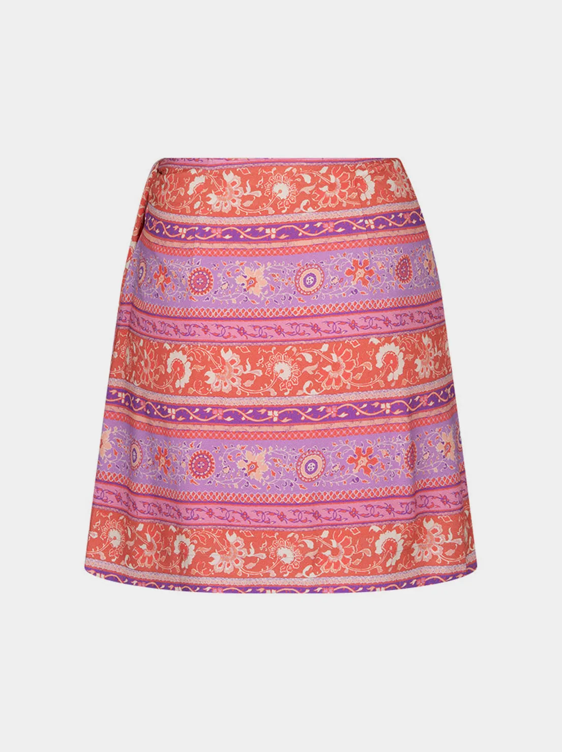 Spell - Sunshine Bandit Wrap Mini Skirt - Cayenne