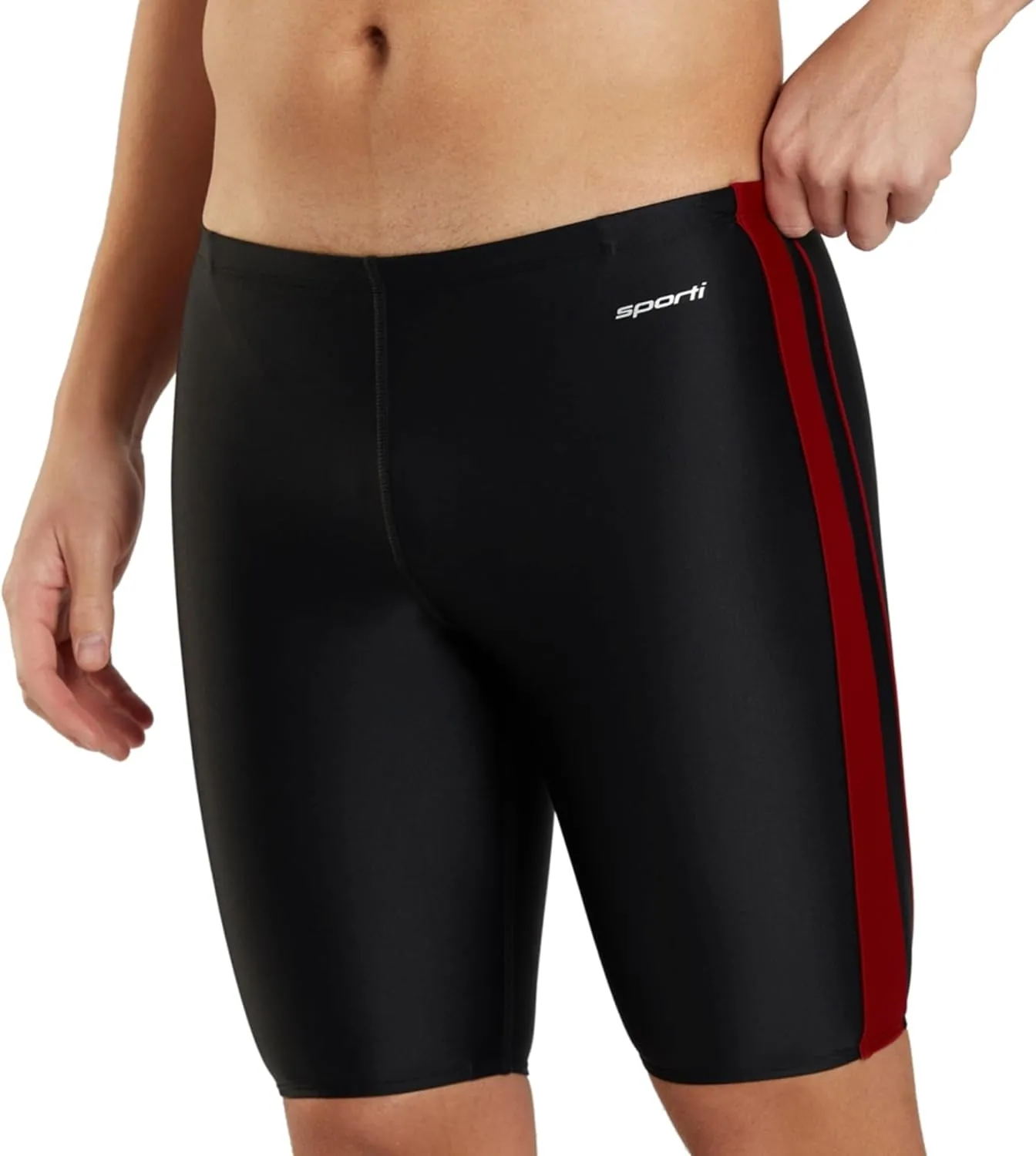 Sporti Boys' Swim Jammers - Youth Competitive Multi Color Swim Racing Swimming Shorts Swimsuit Trunks Chlorine Resistant