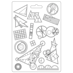 Stamperia  - Soft Mould A5 -  Bauhaus Kandinsky Rhythm*