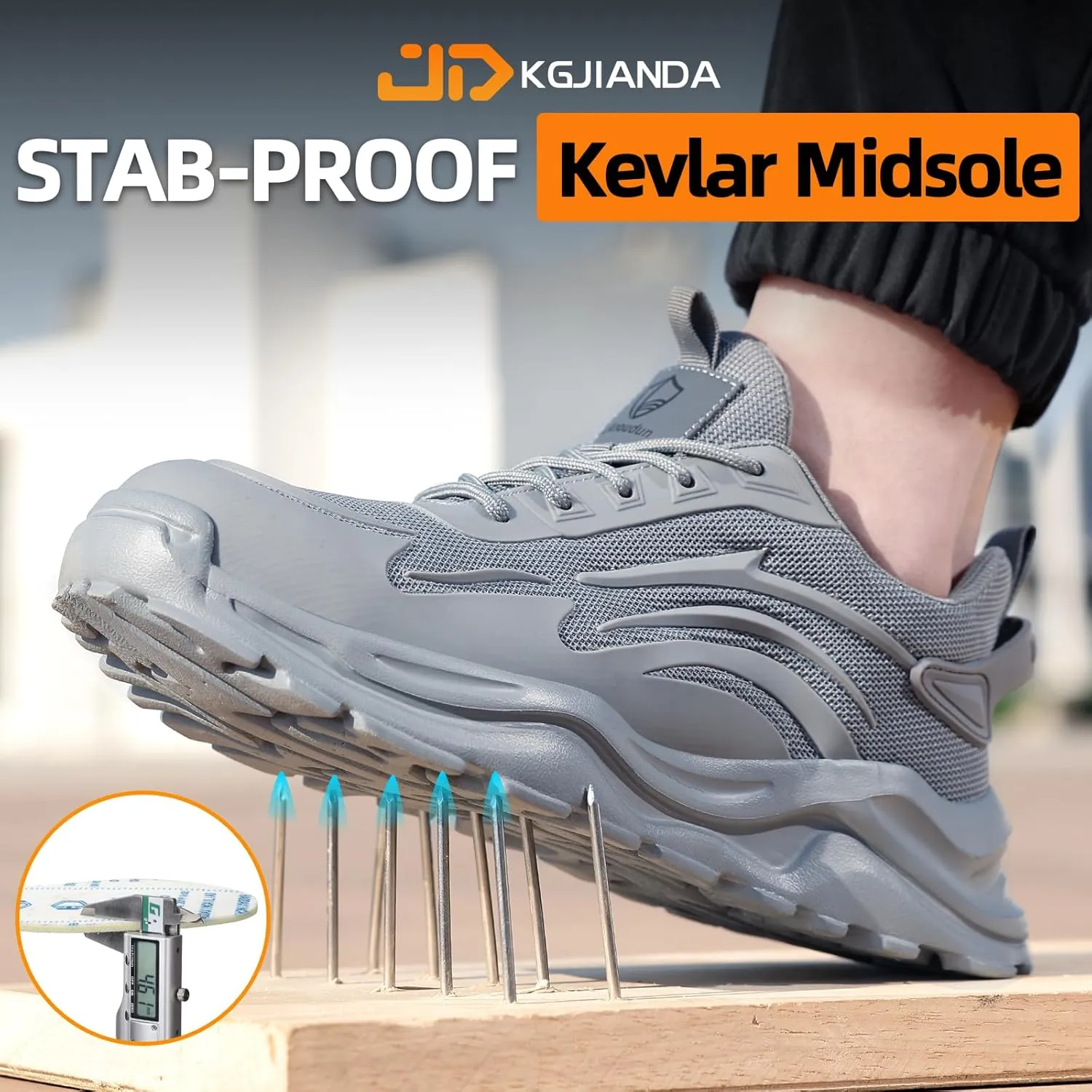 Steel Toe Tennis Shoes for Men Steel Toe Shoes for Men Women Lightweight Work Sneakers Comfortable Construction Safety Sneakers Indestructible Work Shoe Puncture Proof Tennis Shoe