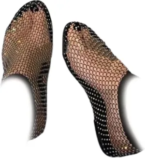 StoneLiquid Glittery Stretchy Net Shoes Women Ultra Comfortable Shiny Gem Mesh Flats Sparkle Shoe