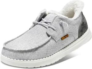 STQ Women's Loafers丨Orthopedic Fur Lined Ultralight Boat Shoes with Arth Support