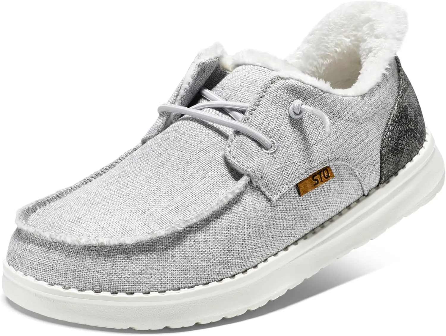STQ Women's Loafers丨Orthopedic Fur Lined Ultralight Boat Shoes with Arth Support