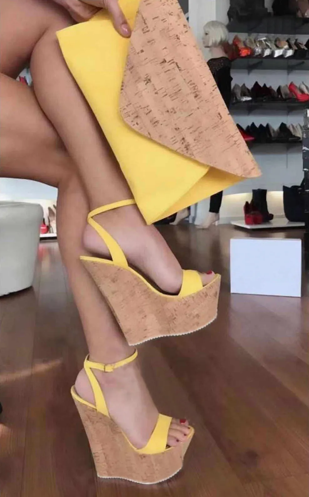 Strappy Wedge Sandal