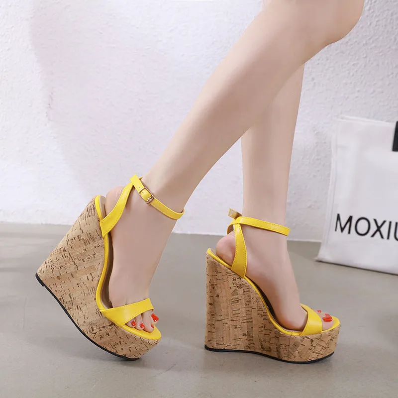 Strappy Wedge Sandal