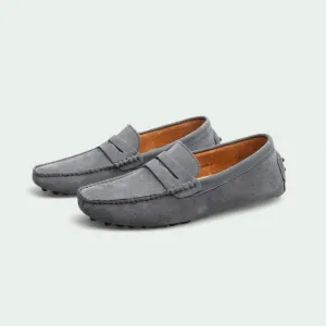 Strazoro | Men's Suede Old Money Loafers – Soft & Stylish Slip-On Shoes