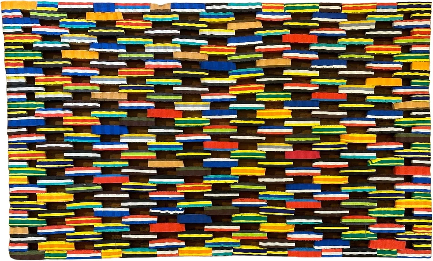 Summer Flip Flop Door Mat Outdoor-Colorful Eco-Friendly Doormat, Unique Design,18" x 30", Made from Recycled Flip Flops