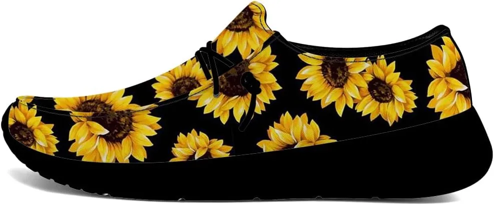 Sunflower Shoes Women Loafers Canvas Slip-on Shoes Sunflower Gifts for Women Men