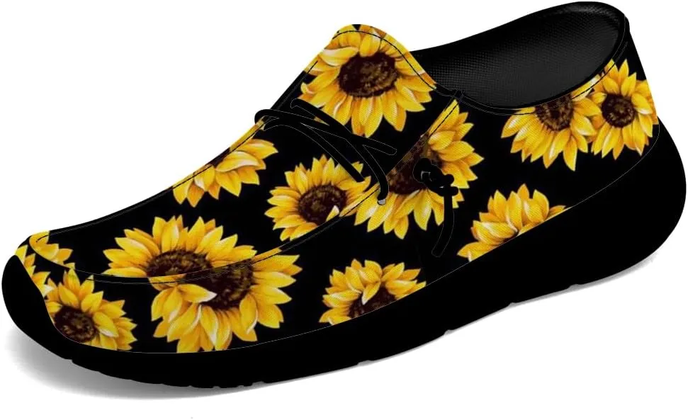 Sunflower Shoes Women Loafers Canvas Slip-on Shoes Sunflower Gifts for Women Men