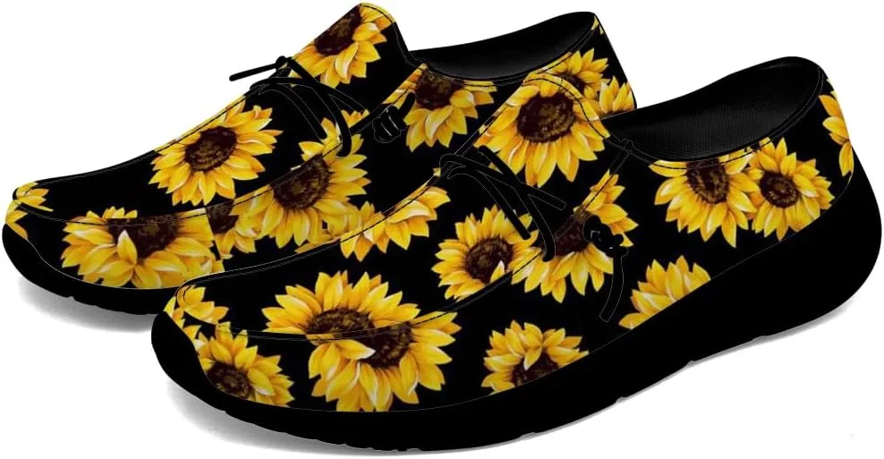 Sunflower Shoes Women Loafers Canvas Slip-on Shoes Sunflower Gifts for Women Men