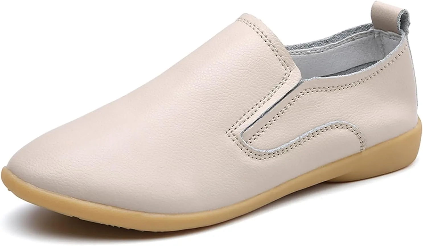 Sunporx Women's Comfortable Loafers Driving Moccasins Shoe Slip on Pointed Toe Flats Casual Comfortable Office Work Business Shoes Breathable Walking