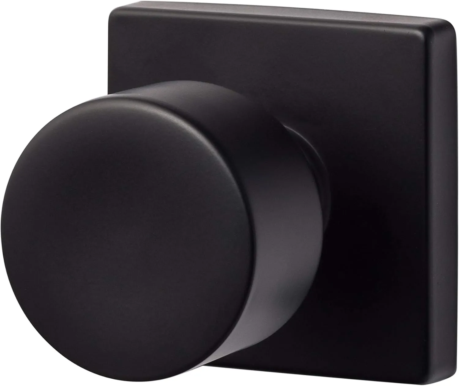 Sure-Loc Hardware BG101-SQ FBL Bergen Square Passage Knobset, Flat Black