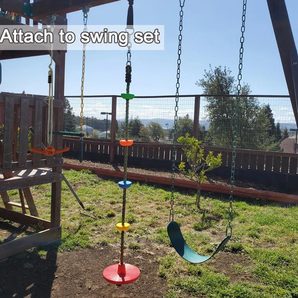 Swing Spins - 360° Spinner Swing for Boys Girls Indoor Outdoor Twister Activity, Flip Toy for Teens Exercise, Build Kids Body Strength, Basement Playground Backyard Fun Accessory