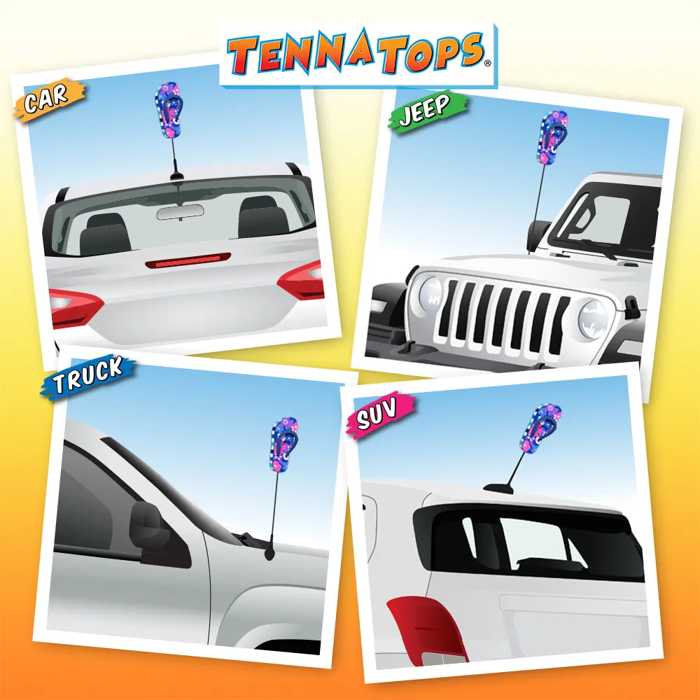 Tenna Tops Flip Flop Sandal Car Antenna Topper (Hawaiian Purple)