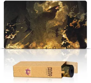 The Flight, The Fire (Stitched) - MTG Playmat by Anato Finnstark, LOTR Lord of The Rings - Compatible with Magic The Gathering Playmat - Play MTG, YuGiOh, TCG - Original Play Mat Art Designs