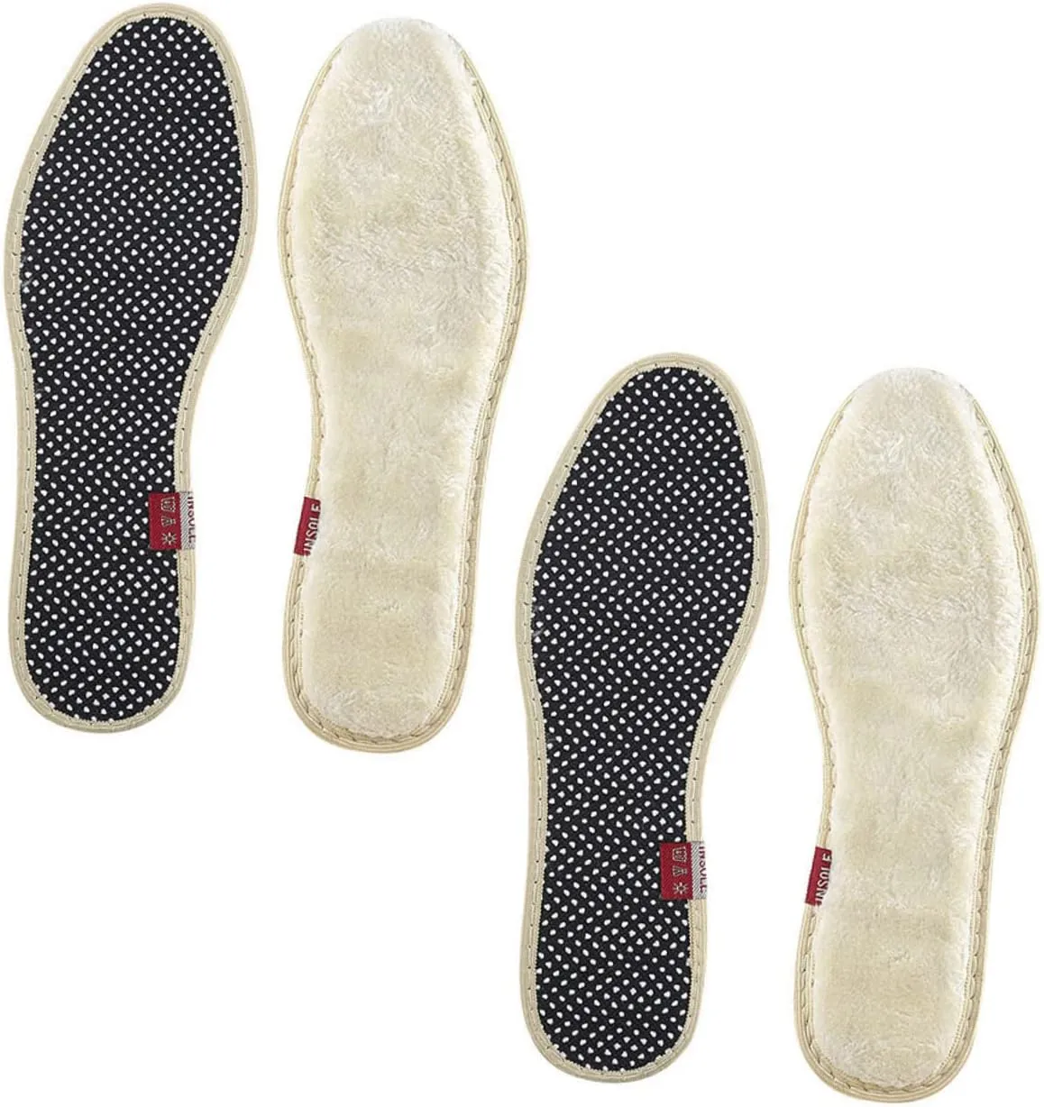 Thickened Velvet Insoles for Men's Boots Comfortable Warm Absorbent for Winter