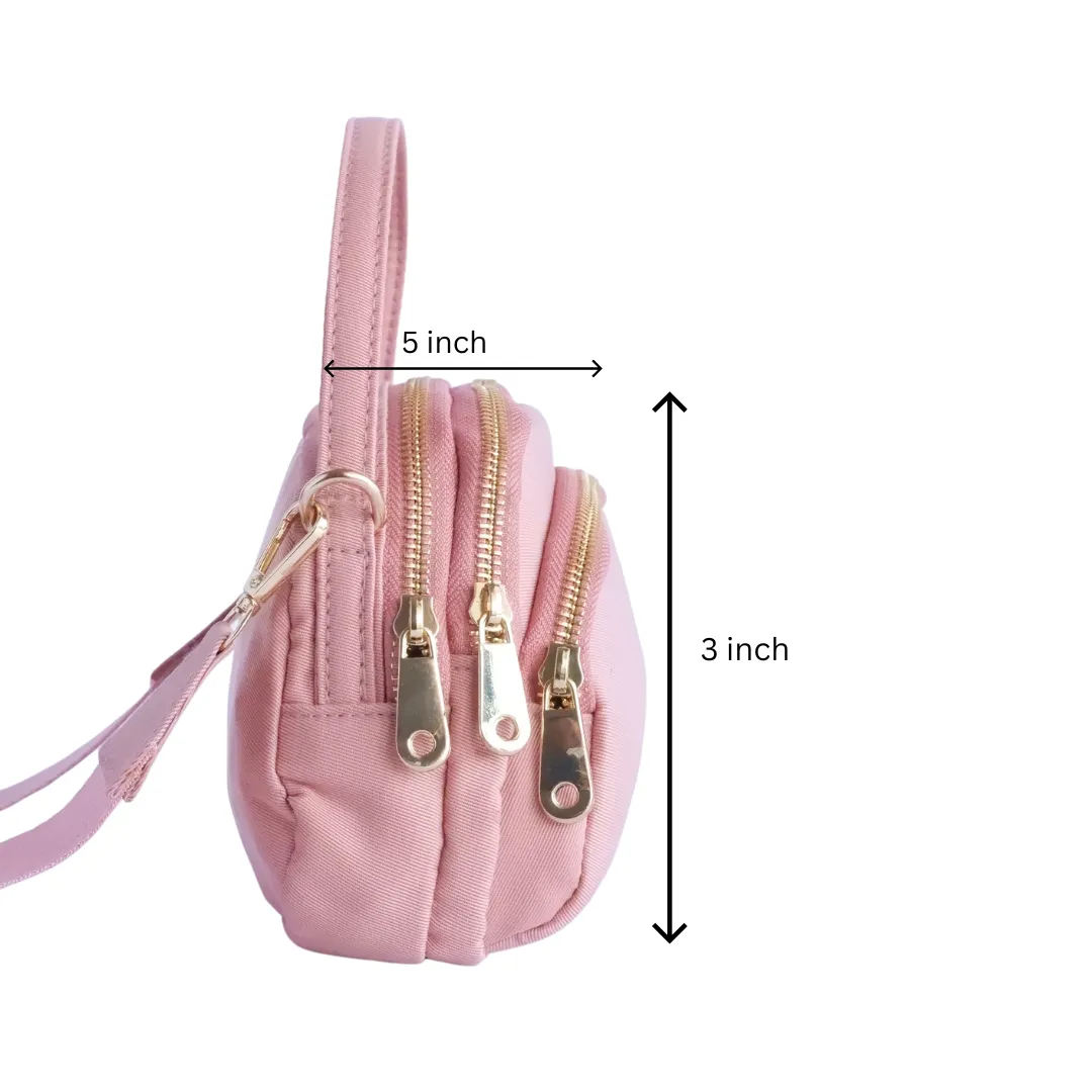 Three Pocket Pal- Soft Coral (Water Resistant)