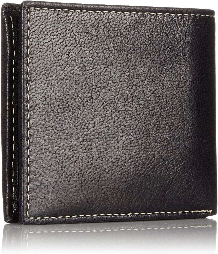 Timberland Men's Leather Passcase Trifold Wallet Hybrid