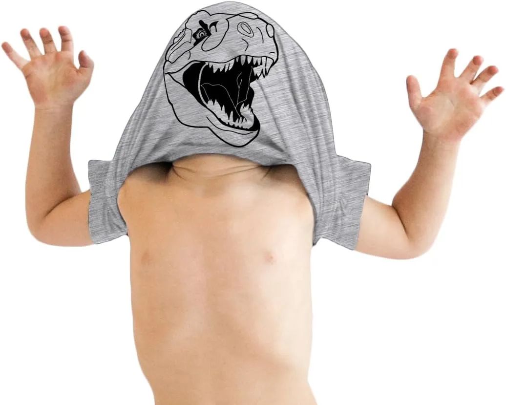Toddler Ask Me About My Trex T Shirt Funny Cool Dinosaur Flip Humor Tee for Kids
