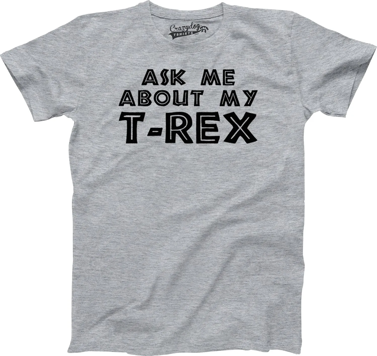 Toddler Ask Me About My Trex T Shirt Funny Cool Dinosaur Flip Humor Tee for Kids