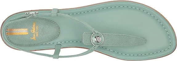 Toe Customer-endorsed Sam Tide Blue Thong Gigi Open Signet Flats Edelman Exclusive offerings Ankle Sandals Strap