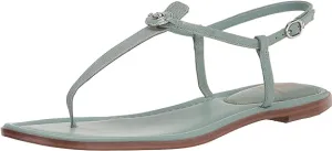Toe Customer-endorsed Sam Tide Blue Thong Gigi Open Signet Flats Edelman Exclusive offerings Ankle Sandals Strap