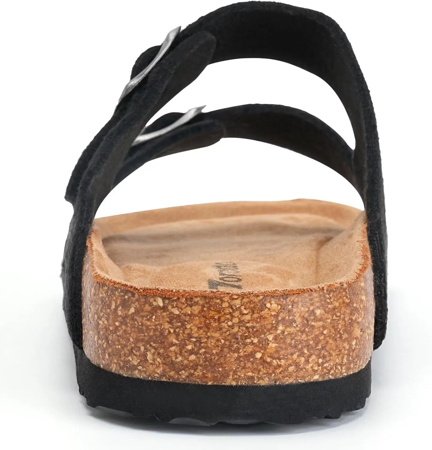Torotto Womens Slides with Cork Footbed Open Toe Adjustable Webbing Flat Sandals for Walking | Beach | Indoor