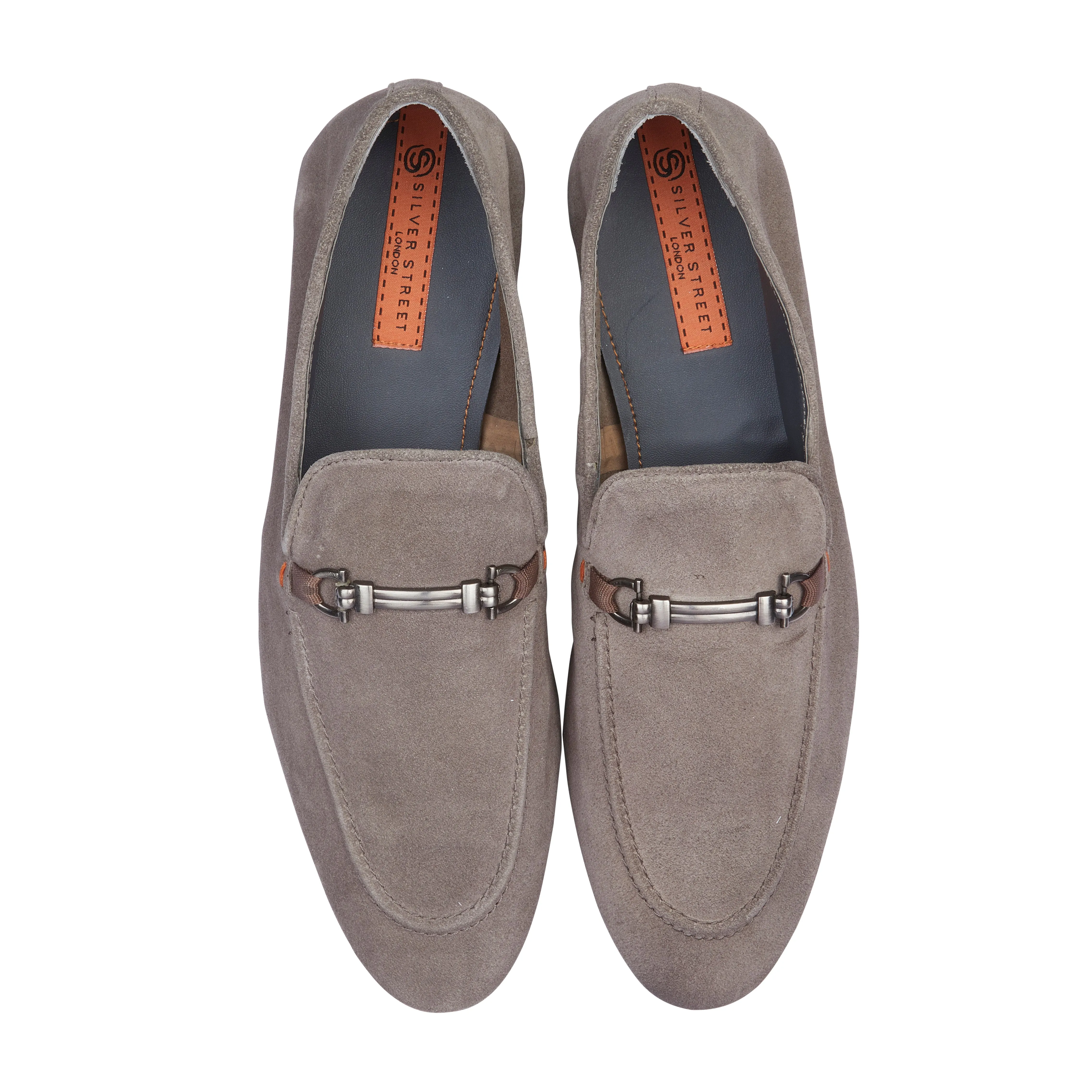Tottenham Smart Formal Suede Leather Loafers - Grey