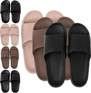 Trail maker 50 Pairs Slide Sandals for Men Wholesale Flip Flops for Men Rubber, for Wedding, Bulk House Shoes for Guests Bulk Washable