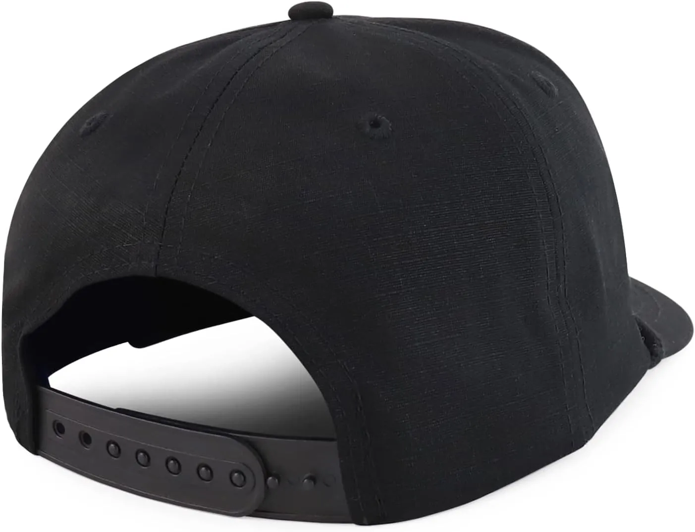 Trendy Apparel Shop 5 Panel Ripstop Cotton Snapback Cap