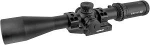 TruGlo Eminus Tactical Hunting Shooting Durable Waterproof Fogproof Shock Resistant 30mm One-Piece Aluminum Tube Illuminated TacPlex-MOA Reticle Riflescope Flip-Up Lens Cap Included