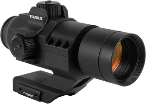 TruGlo Ignite 30mm 2-MOA Hunting Durable Lightweight Waterproof Fogproof Shock Resistant Adjustable Aluminum Dot Sight | Rubber Lens Cover, Battery & Cantileverrail Mount Included