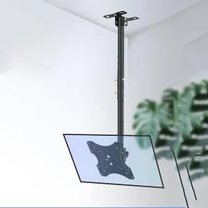 TV Stand Ceiling TV Mount, Full Motion Hanging TV Mount Bracket for 32-50 Inch Flat and Curved TVs Up to 40kg/88lbs, Expansion Screw Fixing,0.51.5m