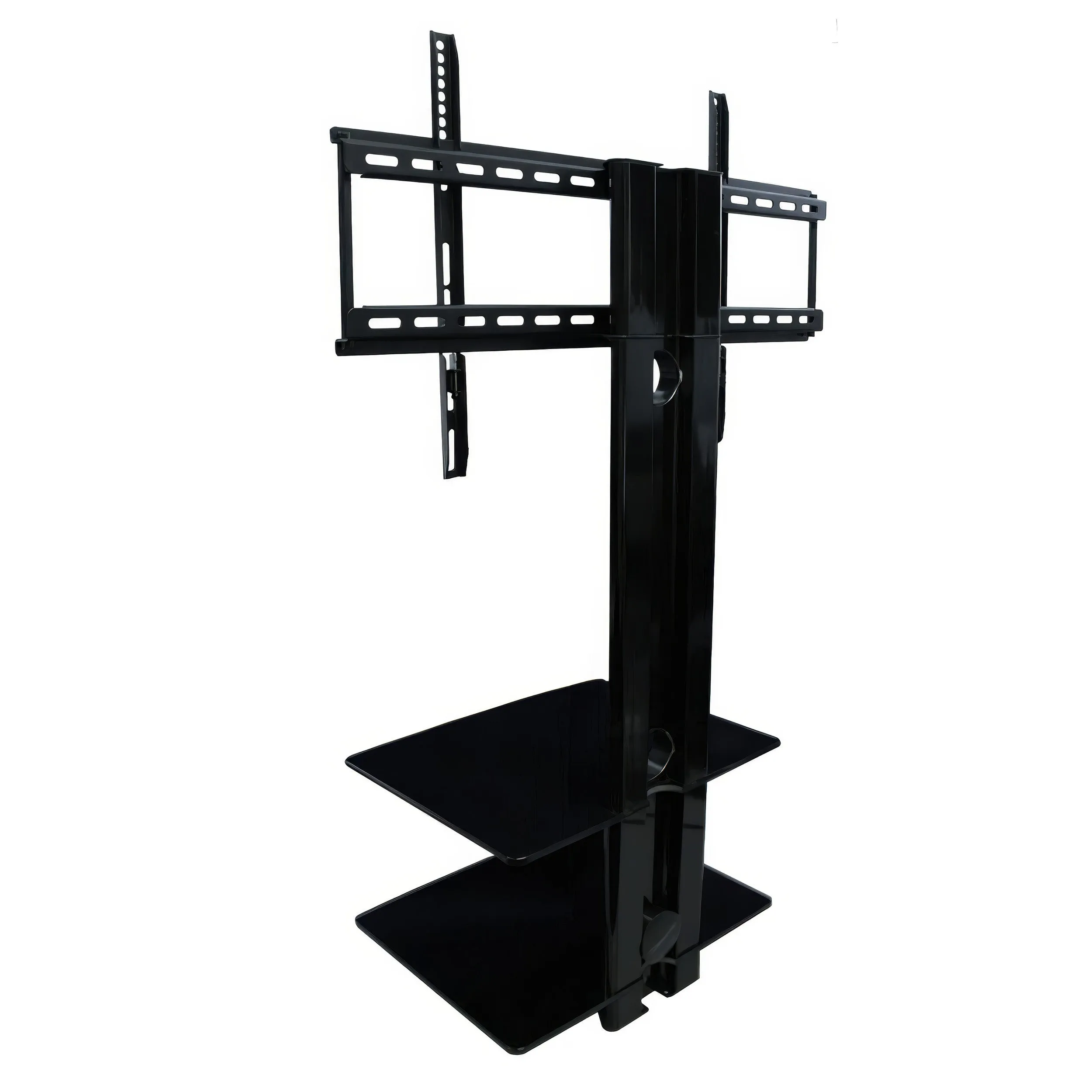 Tygerclaw TV Stand with Dual Shelves for TVs from 32-65" - Black|Meuble pour téléviseur TygerClaw avec 2 tablettes pour téléviseurs de 32 po à 65 po - noir